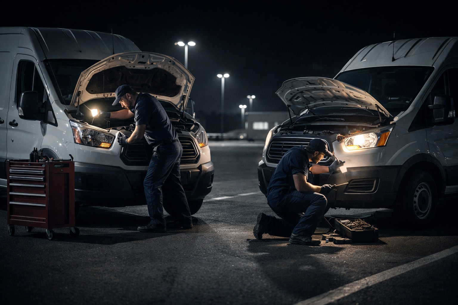 Night shift fleet maintenance expertise